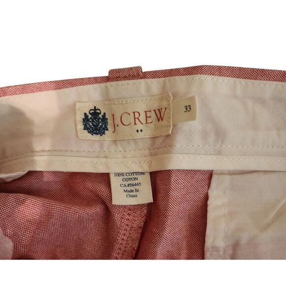 J. Crew Chino Preppy Shorts with Pockets Mens Size 33 Pink - Picture 6 of 6